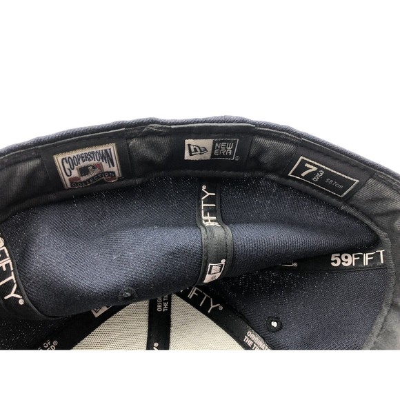 Houston Astros Cooperstown embroidered Cap Hat Size 7 3/8 Inch Blue/Orange - Picture 6 of 8